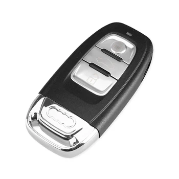 KEYYOU Smart Ievietojiet Atslēgu 3 Pogas Audi A4l A3 A4 A5 A6 A8 Quattro Q5 Q7 A6 A8 Nomaiņa Tālvadības Atslēgu Apvalks Gadījumā HU66 Asmens