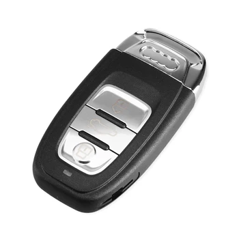 KEYYOU Smart Ievietojiet Atslēgu 3 Pogas Audi A4l A3 A4 A5 A6 A8 Quattro Q5 Q7 A6 A8 Nomaiņa Tālvadības Atslēgu Apvalks Gadījumā HU66 Asmens