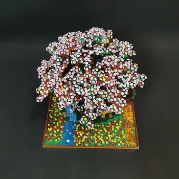 KM Cherry Blossom par Koka Māju Versija Idejas Sērijas Saderīgu WIith 21318 Celtniecības Bloki, Ķieģeļi Kids Izglītojošās Rotaļlietas, Dāvanu