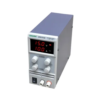 KPS1510D Regulējams Augstas precizitātes dubultā LED displejs slēdzis DC Strāvas Padeve aizsardzības funkciju 15V10A 110V-230V 0.1 V/0.01 ES