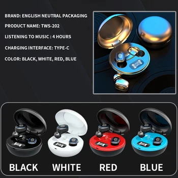 Karstā Pārdošanas A10 TWS Bluetooth 5.0 Austiņas Stereo Earbuds Bezvadu Mūzikas Austiņas In-ear Austiņas ar maksas lodziņā Viedtālruņiem