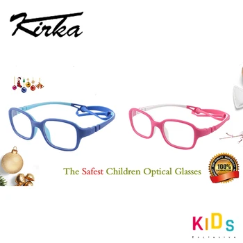 Kirka Elastīgu Bērniem, Brilles Rāmis TR90 Bērniem, Brilles, Neplīstošas Drošu Gaismas Zēni Meitenes Optisko Briļļu Rāmja, Bērnu Brilles