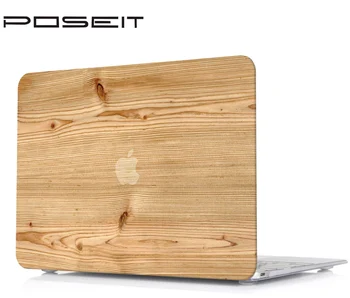 Koksnes graudu modelis Hard Case For Apple Macbook Air, Pro Retina Touch Bar & ID 11 12 13 15 16 Lietā klēpjdators korpusa Aizsardzības Soma