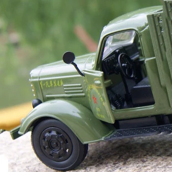 Kolekcionējamus 1/32 Jiefang Militāro Classic Lējumiem Kravas Automašīnu Modelis Ar Gaismas, Skaņas Armijas Auto Zaļā Kravas Automašīnu Miliary Modeli, Bērnu Rotaļlietas