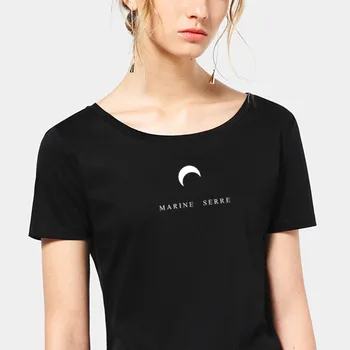 Korejas Modes Vēstuli Mēness Grafiskais T Krekls, Tops Sievietēm, Vasaras 2019 Plus Lieluma Īsām Piedurknēm T Skolniece Streetwear Tumblr