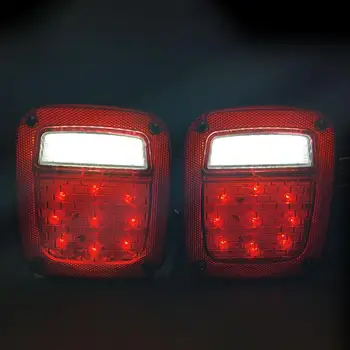 LED Aizmugurējie Lukturi Aizmugurējie Bremžu Savukārt Stop Atpakaļgaitas Gaismas Jeep Wrangler TJ CJ Wrangler YJ 76-06