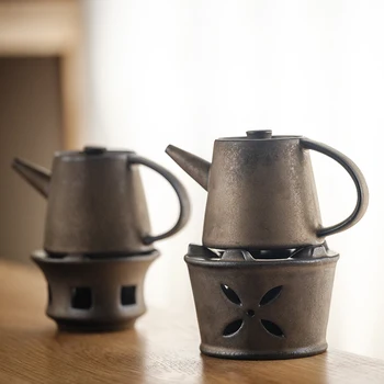 LUWU bronzas keramikas tējas uguns plīts vintage tējas siltuma sildītāji tējas piederumi