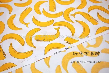 Labas 105*50cm 1pc Banānu Audums Kokvilnas Auduma Banānu Apdrukāta Kokvilnas Audumi, Šūšanas Materiālu Diy Sieviešu Kleita Apģērbs