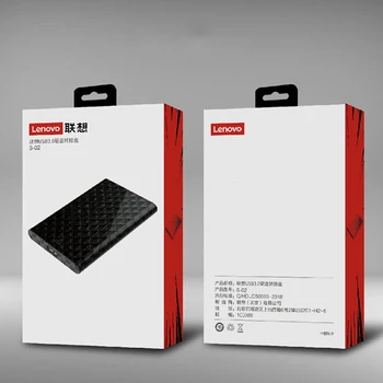 Lenovo S-02 2.5 collu Cieto Disku Gadījumā, USB 3.0 SATA HDD Gadījumā 5Gbps 6TB Ārējo Cieto Disku Kamerā For 2.5