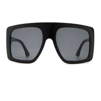 Lielgabarīta saulesbrilles sieviešu liels rāmis 2020. gadam, Modes izmēģinājuma Zīmola Luksusa Flat Top Sieviešu, Saules brilles Briļļu Toņos UV400 Oculos