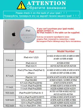 Lietā par iPad 10.2 10.5 iPad 3 Gaisa Pasaules Kartē Gadījumos, Caurspīdīga Silikona Armēti Stūri Soft Cover for iPad Mini 1 2 3 4 5
