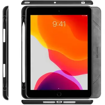 Locīšanas Flip Stends, Matēts Ādas Gadījumā iPad 10.2 collu Mīksta Silikona Atpakaļ Tablet PC Aizsardzības Pilnībā Segtu iPad 7 2019