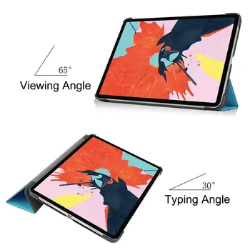 Līdz 2020. gadam iPad Air4 10.8 collu Tablete Gadījumā Auto Sleep/Wake up Smart Cover Salokāms Stends Flip Piedurknes ar Pen Irbuli Slots