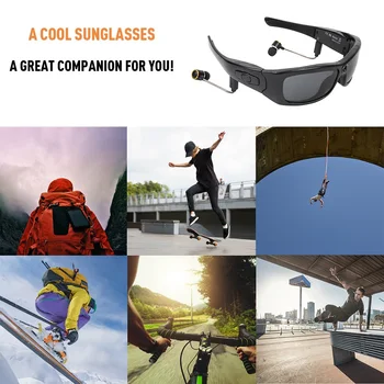 MS21 Jaunu HD stereo Bluetooth kameru, brilles, 120 grādu platleņķa 1080p āra sporta saulesbrilles bezvadu bluetooth austiņas