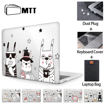 MTT Cute Karikatūra Gadījumā Macbook Air, Pro Retina 11 12 13 15 16 Touch Bar Kristāla Vāks, paredzēts macbook air 13 Klēpjdators Piedurkne a2251