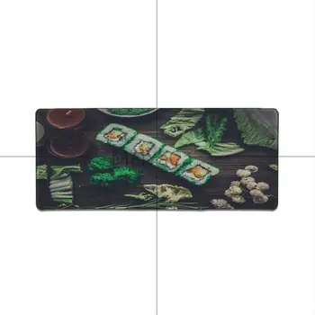 MaiYaCa Ādas Statiskā Pārtikas Sushi1 Izturīgs Darbvirsmas peles paliktnis Anti-kuģa Bloķēšana Tastatūras Paliktni, Galda Paklājiņš, Liela Spēļu Pele Spilventiņu