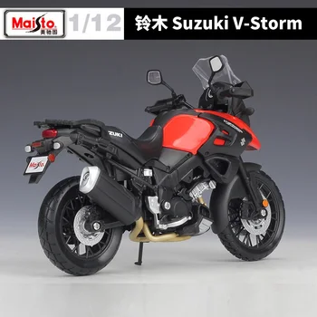 Maisto 1:12 Suzuki V-Strom Red Lējumiem Motociklu
