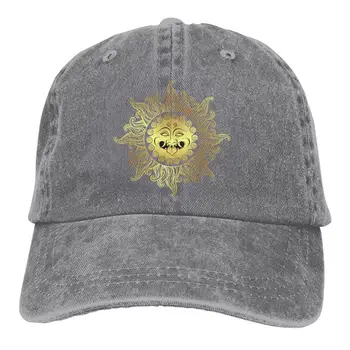 Medusa Gorgon Golden Sun Galvu Mazgā Kokvilnas, Pure Color Light Valdes Vīriešu Beisbola cepure Izšūšanas Tētis Cepure