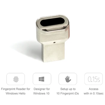 Melns Jaunu Drošu Datoru, Klēpjdatoru Usb pirkstu Nospiedumu Lasītājs Bloķēšanas Paroli Windows 10