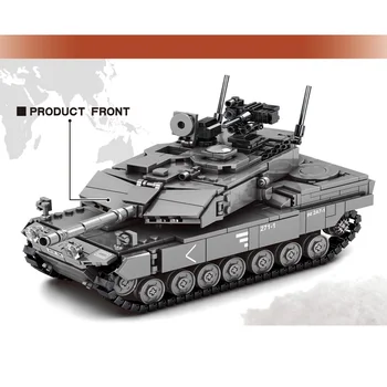 Militārās sērija Vācija WW2 armijas Leopard 2A7 Galveno Kaujas Tvertne karavīrs SWAT DIY Celtniecības Bloki, Ķieģeļi, Rotaļlietas, Dāvanas,