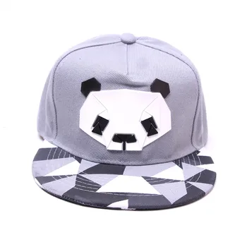 Milzu Panda Nacionālo Dārgumu Jauki Flat Top Hip Hop Cepure Vīriešiem Sievietēm Unisex 