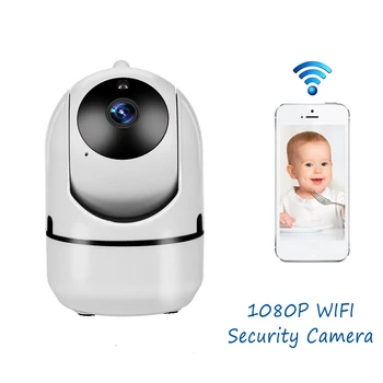 Mini Baby Uzraudzīt, IP Kamera, Auto Izsekošana HD 1080p Iekštelpu Mājas Bezvadu Wifi Drošības Novērošanas Kameras CCTV Kameras