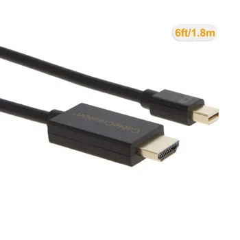 Mini DP, HDMI Kabeli, CableCreation (DP1.2) Aktīvās Mini DisplayPort uz HDMI Vadu, 4K X 2K & 3D Audio/Video, platības ziņā ir atšķirīgas 6ft/1.8 M