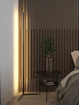 Minimālisma radošo led grīdas lampa Ziemeļvalstu mūsdienu minimālisma stūra dīvāns, guļamistabas gultas mājām, dzīvojamās istabas atmosfēra lampas