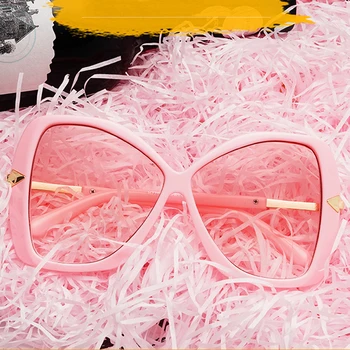 Moderns Lielo Rāmi Saulesbrilles Sieviešu Lielgabarīta Tauriņš Dāmas Kaķa Acs, Saules Brilles Jaunu Modes Personības Toņos UV400 Okulary