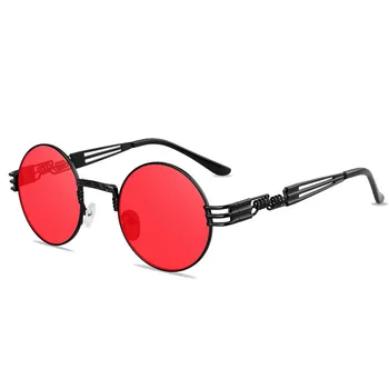 Modes Steampunk Saulesbrilles Zīmola Dizaina Sievietes Vīrieši Retro Kārtu, Metālu, Punk, Saules brilles UV400 Toņos Brilles