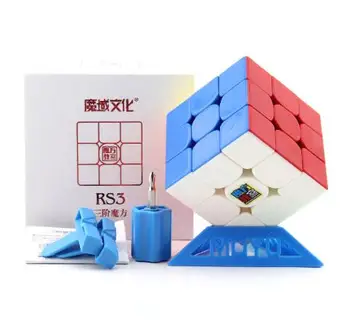 Moyu Mofangjiaoshi RS3 Cubing Klasē MF3RS3 MF RS3 V3 3x3x3 3*3*3 Puzzle Uzlīme Stickerless Rotaļlieta Bērniem
