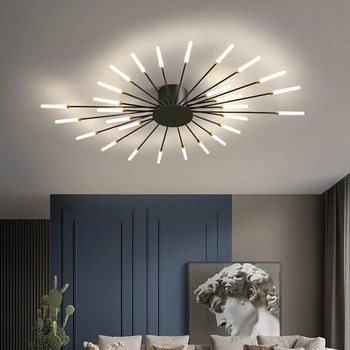 Multi-galvas LED Griestu lampas mājas dzīvojamā istaba Guļamistaba Auduma, kafijas veikals uz Virsmas montēta Mājas Deco Mūsdienu LED Griestu lampas