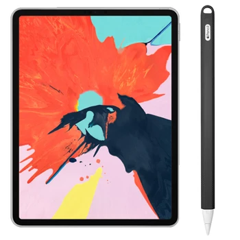 Mīksts Silikona Apple Zīmuli, 2 Lietā Par iPad Pro 2018 Zīmuli Gadījumā Tablete Touch Pen Irbuli ar aizsargvāciņu Padoms Segtu Maisiņš