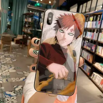 Naruto Gaara DIY Krāsotas Bling Telefonu Gadījumā Rūdīts Stikls iPhone 11 Pro XR XS MAX 8 X 7 6S 6 Plus SE 