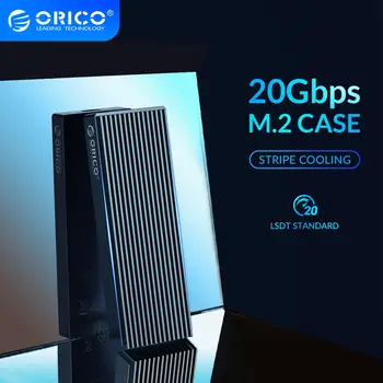 ORICO LSDT M. 2 NVME SSD Gadījumā 20Gbps Alumīnija M. 2 NVME SSD Būra USB3.2 GEN2 x2 Tipa C M. 2 Cieto Disku līdz 2TB C C