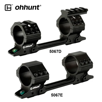 Ohhunt Taktiskās Optisko Mount 30mm/25.4 mm darbības Joma Gredzeni 11mm Saskaņā ar Dzelzceļa Apakšā Burbulis Līmenī, Medībām Riflescope Apskates vietas