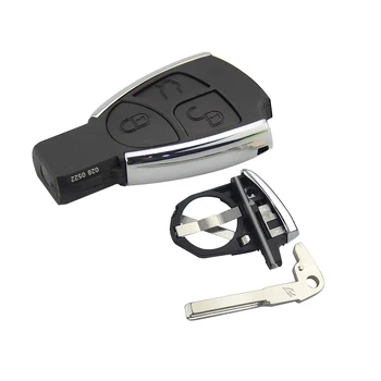 OkeyTech par Mercedes Benz CLS CE W203 W204 Fortwo Smart Key Card Modificētu Tālvadības Auto Taustiņu Gadījumā Fob Ievietojiet Tukšu Blade 3 Pogas