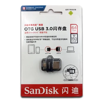 Oriģināls Samsung Dual OTG USB Flash Drive ātrgaitas 150M/S USB3.0 PenDrives 16gb 32gb 64gb, 128gb Pildspalva Diskus, Atmiņas kartes memory Stick