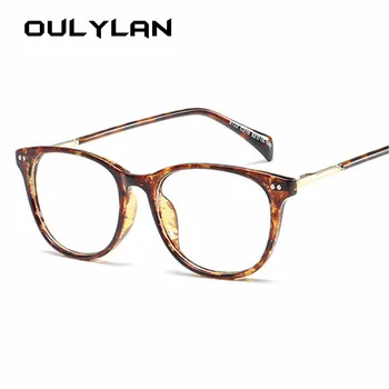 Oulylan Vīriešu Brilles Rāmis Sieviešu Klasisko Viltus Briļļu Rāmji, Brilles Retro Zīmola Dizainere Skaidrs, Briļļu Lēcas Briļļu Vīrietis