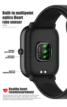 P20 SmartWatch p8 pro Smart Watch Sirds ritma Monitors IP67 Waterproof Sporta sievietēm, vīriešiem Smartwatch Fitnesa Tracker PK SVB skatīties 6