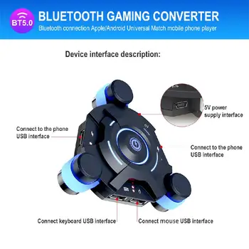 PUBG Gamepad USB vadu/Bezvadu Bluetooth Spēļu Kontrolieris Spēle Converter Spēle Adapteris PUBG Miera Elite