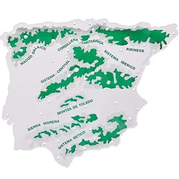 Pack 3 Plantillas mapa España 15 x 12 cm, Daudzkrāsains