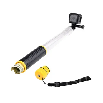 Par GoPro Selfie Stick Peldošās Pole Caurspīdīgs Ūdensizturīgs Teleskopiskie Monopod Par Gopro Hero 7 6 5 4 SJCAM SJ4000 Xiaomi Yi