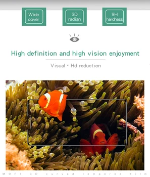 Par LG V40 Rūdīts Stikls MOFI 3D Izliektas Par LG V40 Screen Protector For LG V40 Pilnu HD aizsargplēvi LCD Aizsargs
