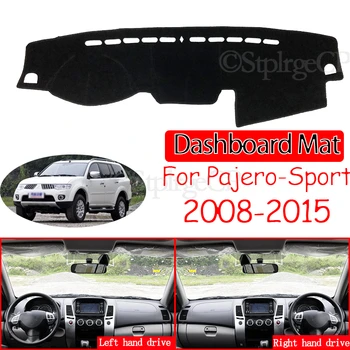 Par Mitsubishi Pajero Sport 2 2008~. Gadam Montero Shogun Anti-Slīdēšanas Paklājiņš Paneļa Vāciņu Pad Saulessargs Dashmat Piederumi 2012