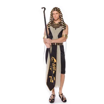 Pieaugušo Senās Ēģiptes Ēģiptes Faraons Karalis Ķeizariene Kleopatra Karalienes Tērpu Halloween Puse Viduslaiku Pāri Cosplay Kleita