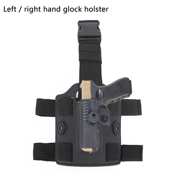 Piliens Kāju Glock Pistoli Makstī, lai Glock 17 19 22 26 31 32 43 Labo Kreiso Roku, Vidukļa, Augšstilbu Pistole Gadījumā Militāro Medību Piederumi
