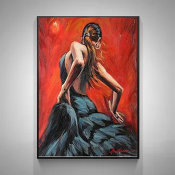 Pilnu Kvadrātveida Urbt 5D DIY Dimanta glezno Sievietes Deju Mākslas Dzīvojamā Istaba Mājās Apdares Kārtas Urbt Kvadrātu Izšuvumu Attēlu