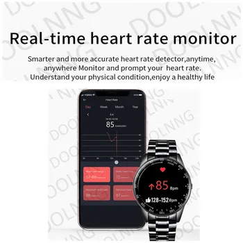 Pilnībā Touch Skatīties Smart Skatīties Vīrieši asinsspiediens IP68 Ūdensnecaurlaidīga Smartwatch 2020. Gadam Fitnesa Tracker Pulksteņi Sieviešu