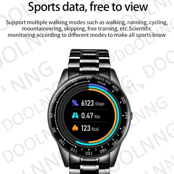 Pilnībā Touch Skatīties Smart Skatīties Vīrieši asinsspiediens IP68 Ūdensnecaurlaidīga Smartwatch 2020. Gadam Fitnesa Tracker Pulksteņi Sieviešu